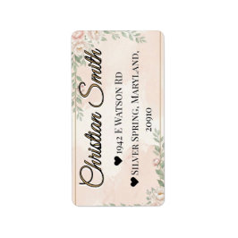 🌸 VÅR — “Eterisk Trädgård” Adress Adressetikett