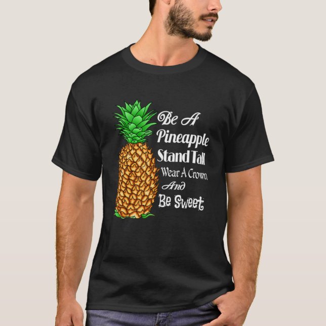 Var ett ananasstativ hela Bäran om Krona och var s T Shirt (Framsida)
