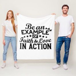 Var ett exempel på tro och Kärlek i handling Fleecefilt