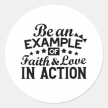 Var ett exempel på tro och Kärlek i handling