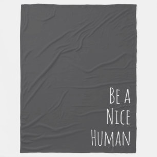 Var ett fint mänskligt kändisslare Ord minimalisti Fleecefilt