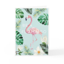 Var ett Flamingo Birthday Card