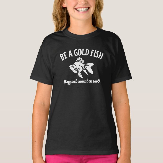 Var ett Guld-fiskdjur på jorden T Shirt (Framsida)