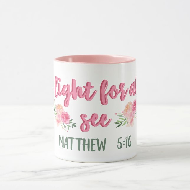 Var ett ljus för alla för att se bild // bibelssid mugg (Center)