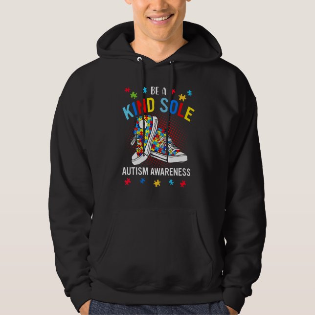 Var ett slags ensamstående cute Autism Awareness M Hoodie (Framsida)