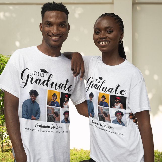 Vår examen | 5 Fotoexamen  T Shirt (Skapare uppladdad)