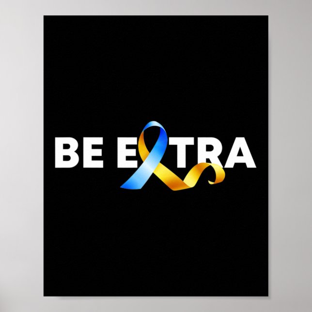 Var Extra Downs syndrom medvetenhet månad  Poster (Framsidan)