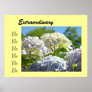 Var extraordinär konsttryck gåvor Hydrangea Blomma Poster