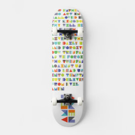 Vår Fader Skateboard! Mini Skateboard Bräda 18,5 Cm