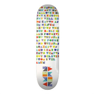 Vår Fader Skateboard! Mini Skateboard Bräda 18,5 Cm