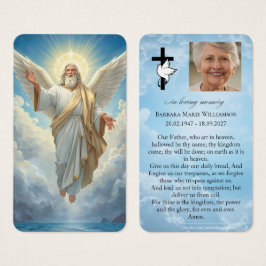 Vår Faders begravningsbönkort Visitkort