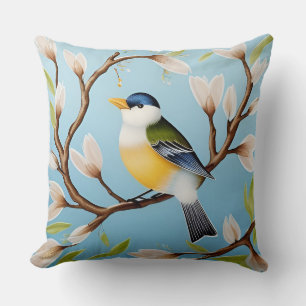 ✨ Vår fågel dekorativ kudde för vardagsrum 🐦