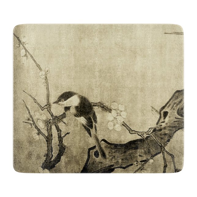 VÅR FÅGEL OCH FLOWER TRÄD,Sepia Brown Blommigt (Framsidan)
