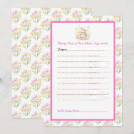 Vår fågelvatten kan babydusch inbjudningar