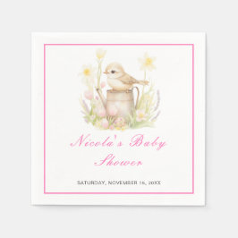 Vår fågelvatten kan babydusch pappersservett