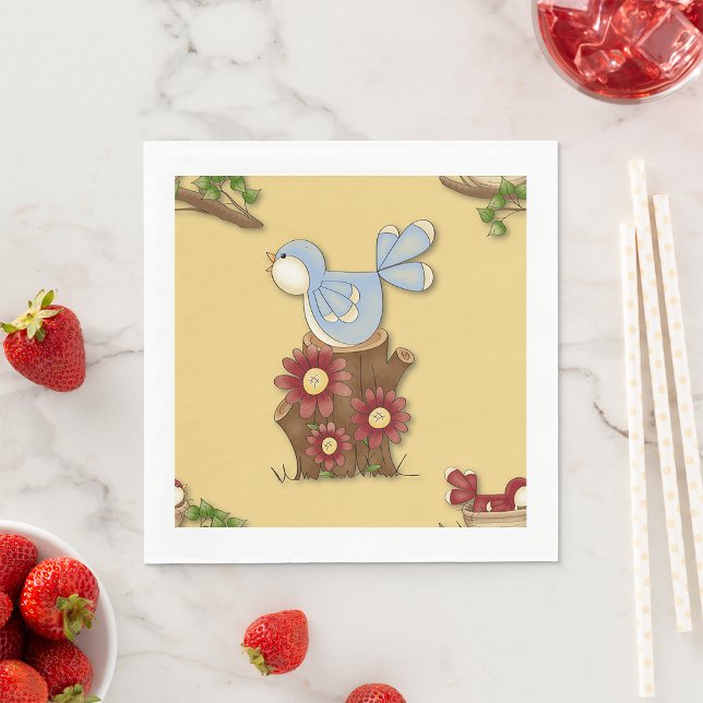 Vår fåglar pappersservett (Skapare uppladdad)