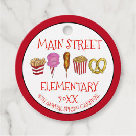 Vår Fair Carnival Festival Corndog Ice Cream Gåvor Etiketter