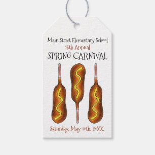 Vår Fair Carnival Festival Maj Hund Corndog Presentetikett