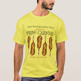Vår Fair Carnival Festival Maj Hund Corndog T Shirt