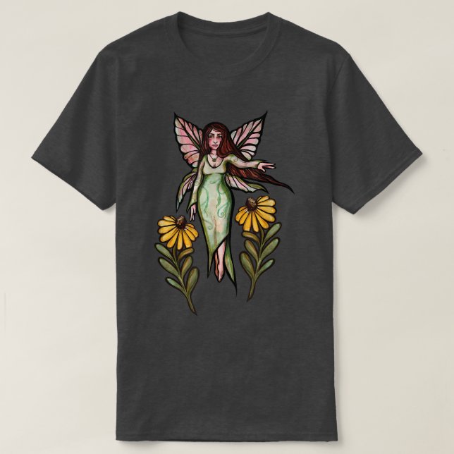 Vår Fairy Art Springtime Daisy T Shirt (Design framsida)