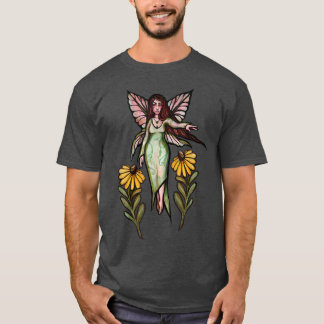 Vår Fairy Art Springtime Daisy T Shirt