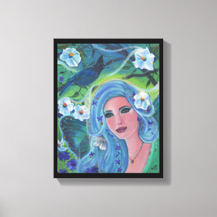 Vår fairy moonblomart av Renee Lavoie Canvastryck