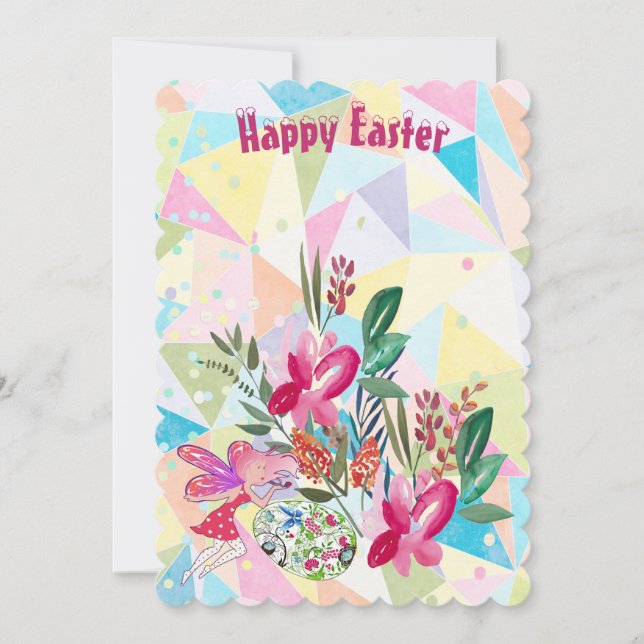 Vår Fairy Påskägg Decorative Flower Greenery (Framsida)