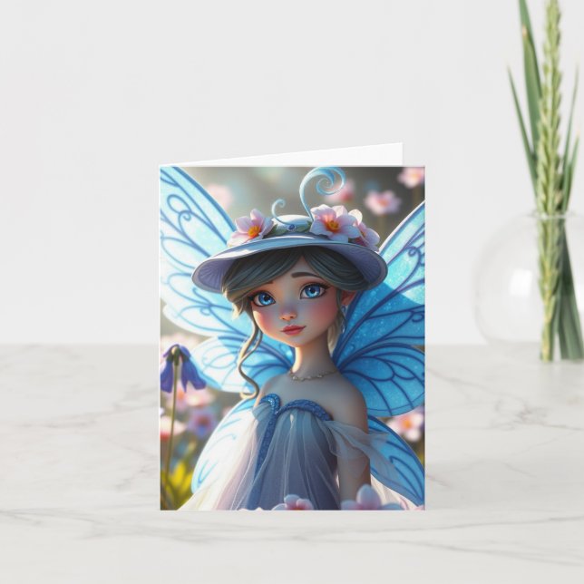 Vår Fairy Porträtt Card Helgkort (Framsida)