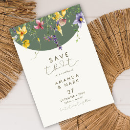 Vår Fall Boho WildblomBloom Whimsical Inbjudningar