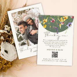 Vår Fall Boho WildblomBloom Whimsical Tack Kort