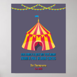 Vår familj är bara en tält borta. poster