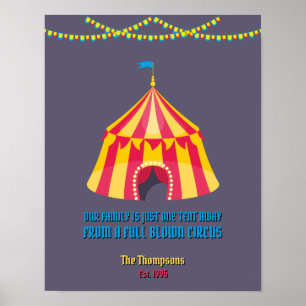 Vår familj är bara en tält borta. poster