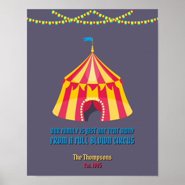 Vår familj är bara en tält borta. poster (Framsidan)