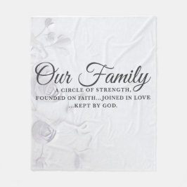 Vår familj fleecefilt