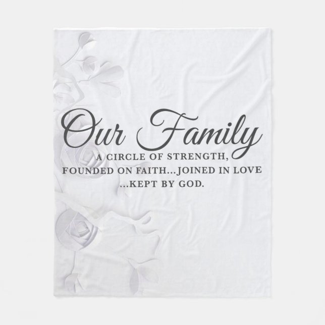 Vår familj fleecefilt (Framsidan)