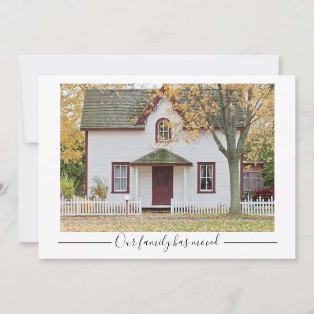 Vår familj har Flyttat Anpassningsbarnas husfoto Meddelande (Framsida)