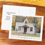 Vår familj har Flyttat Anpassningsbarnas husfoto Vykort<br><div class="desc">Anpassa ditt byte av vykort för adress med en anpassningsbar av ditt nya hem. Vår familj har flyttat till ett nytt hus. Enkelt,  minimalistiskt meddelande om flytta att skicka till dina vänner och familj.</div>