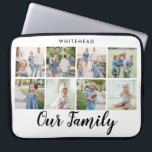 Vår familj Modern 8-fotosamling<br><div class="desc">Vårt familjeriteckensnitt med åtta familjefärger tillsammans med familjen namn överst.</div>