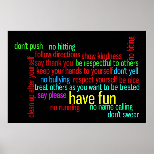 Vår familj Regler Poster (Framsidan)