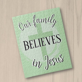 Vår familj Tro i Jesus Pussel