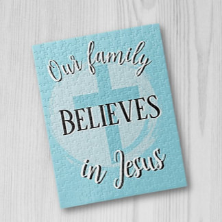 Vår familj Tro i Jesus Pussel