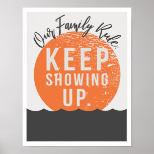 Vår familjeregel 11 x 14-tums Art-utskrift Poster