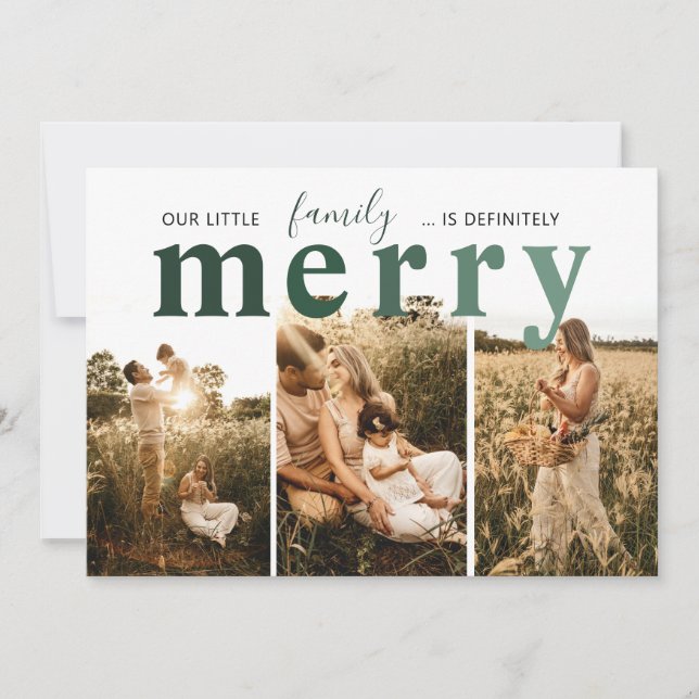 Vår familjs glada julkort (Framsida)