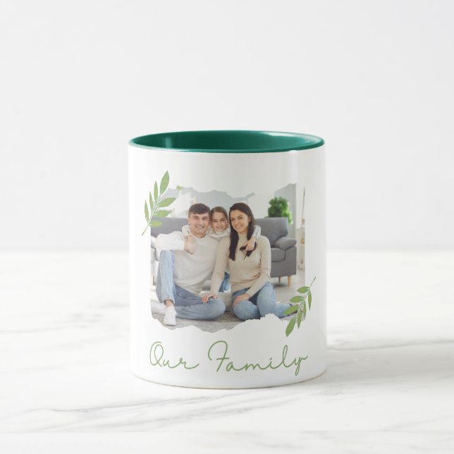 vår familjs kopp för kaffe mysigt familjepresent (Center)