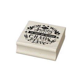 Vår familjspråk Gummistempel Stämpel