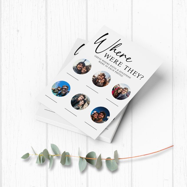 Var fanns de Bröllop Förlovningsfest-spel? (Where Were They Wedding Engagement Party Game)
