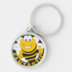Var fantastiska Keychain Rund Silverfärgad Nyckelring