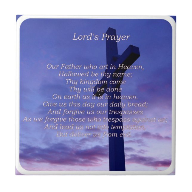 Vår far belägger med tegel kakelplatta (Framsidan)