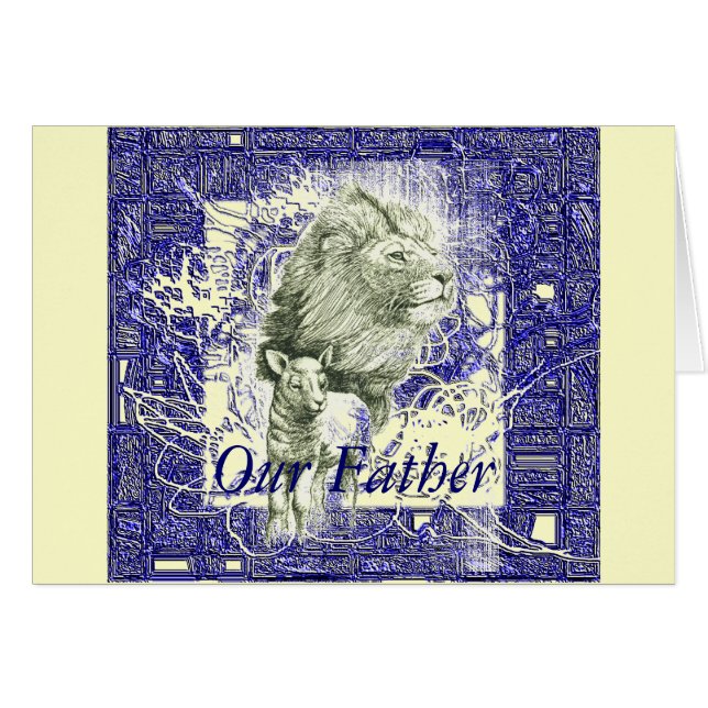 Vår far hälsningskort (Framsidan Horizontal)