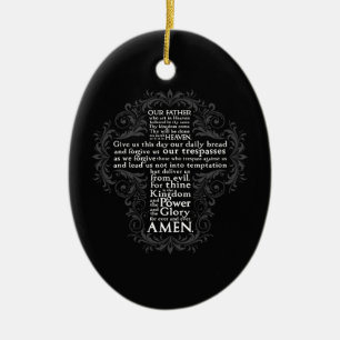 "Vår far" "lords Bön" "kristen gåva Jesus Julgransprydnad Keramik